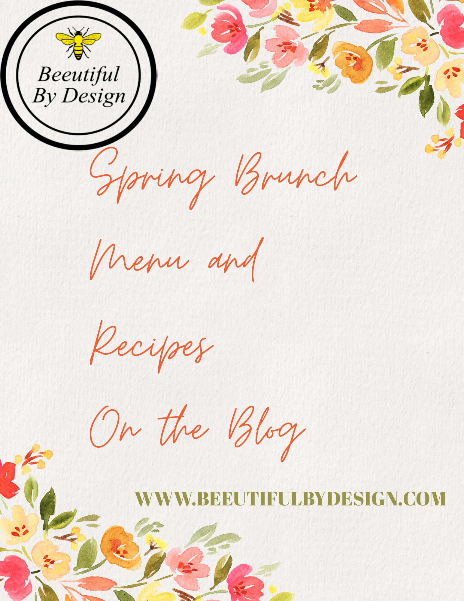 Spring Brunch Menu and Recipes 
