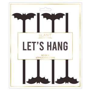Acrylic Stir Sticks - Bat: Acrylic
