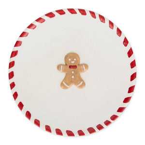 Gingerbread Man Dessert Plate