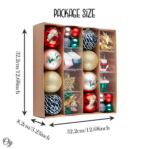Premium Christmas Ornament Eclectic Bundle Set