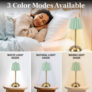 Bell + Howell By Design Rechargeable Scalloped Table Lamp