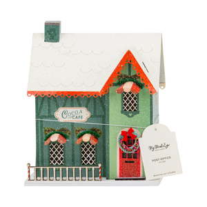 VIL1351 - Light Up Christmas Village Cocoa Cafe