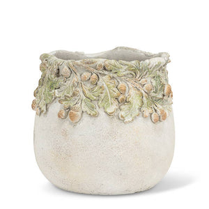 Oak Leaves & Acorns Planter: Large