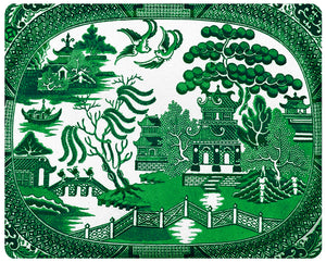 GB6146 - Green Willow Cutting Board: Small Rectangular 8" by 11"