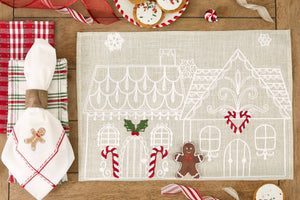 Gingerbread Town Embellished Placemat