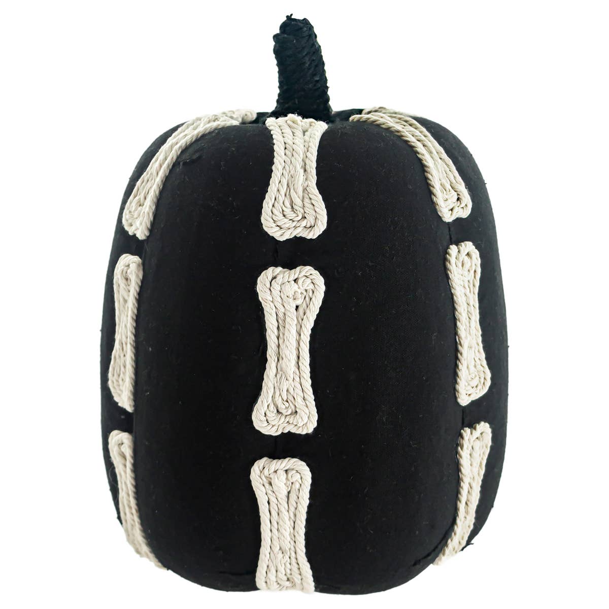 8" Round Handcrafted Bones Pumpkin Fall Halloween