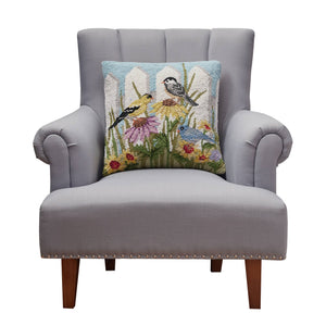 Birdsongs Hook Pillow - Sally Eckman Roberts