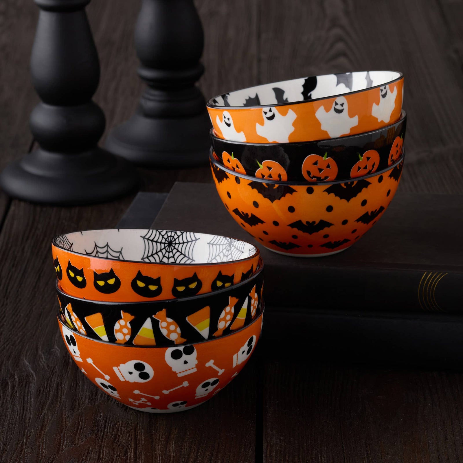 Halloween Pad Print All Purpose Bowl 5in 6 asst