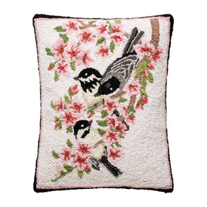 Chickadee Blossom Hook Pillow - Mary Lake Thompson