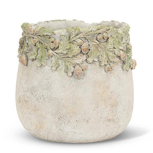 Oak Leaves & Acorns Planter: Small