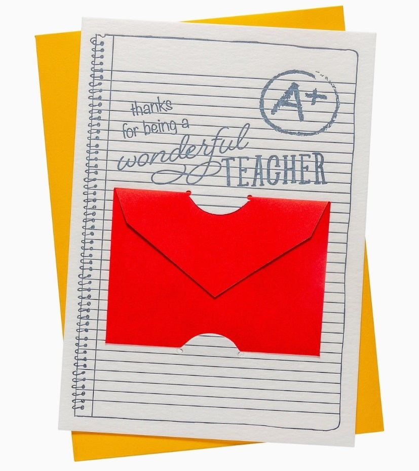 Teacher Gift Card