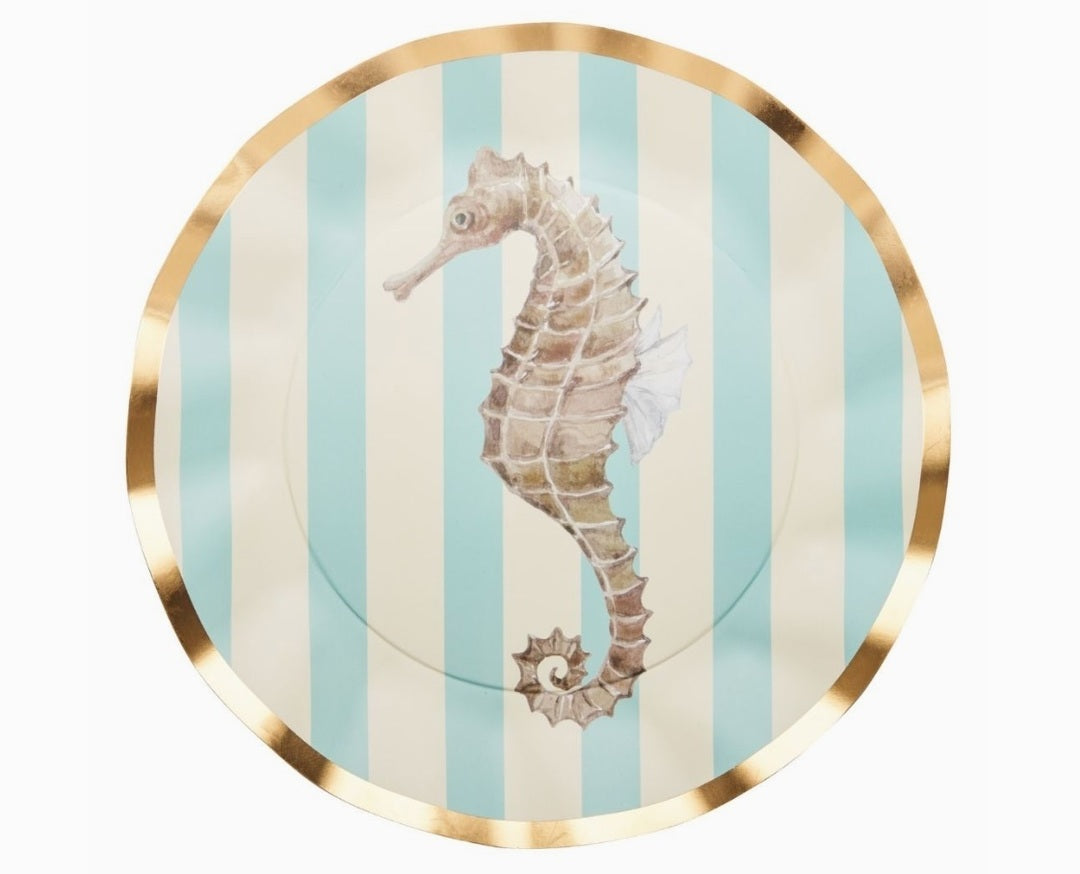 Wavy Dinner Plate La Mer - 8pkg