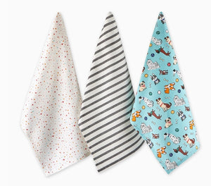 Dog Days Dishcloth Set of 3