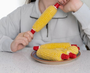 Outset Red Party Cup Themed Corn Holders, Set of 4 Pairs
