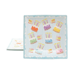 Cake Frosting Salad/dessert Plates Square