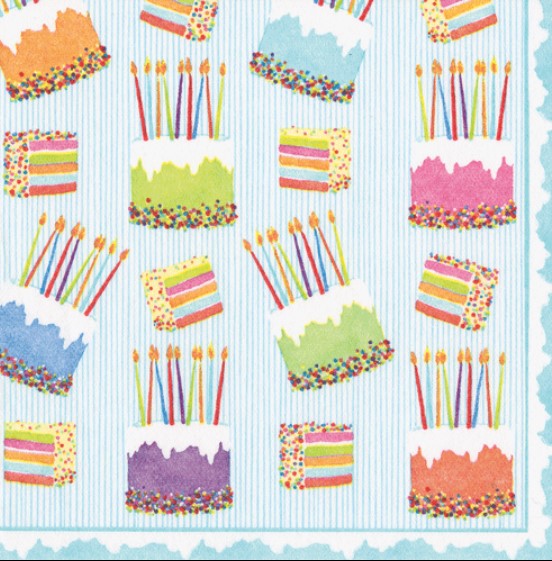 Cake Frosting-Paper Linen Napkin Airlaid Cocktail-15 In