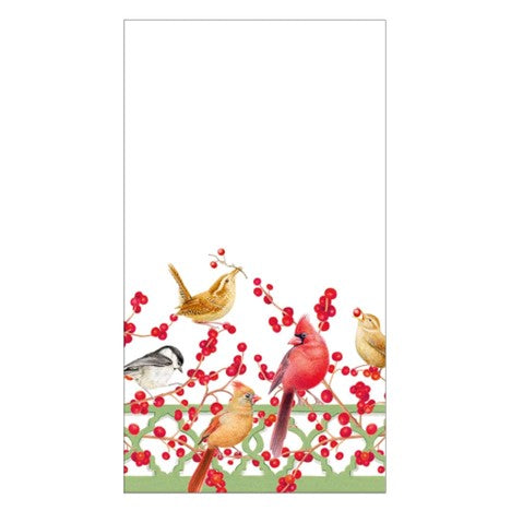 Winter Birds Guest towel