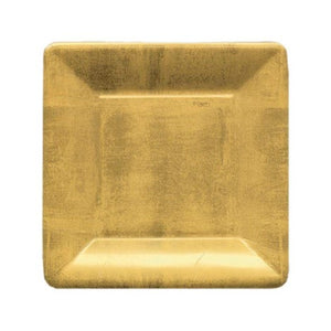 Square gold salad/ dessert plate