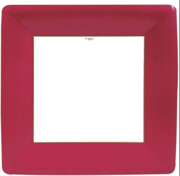 Red Square Dinner Plates