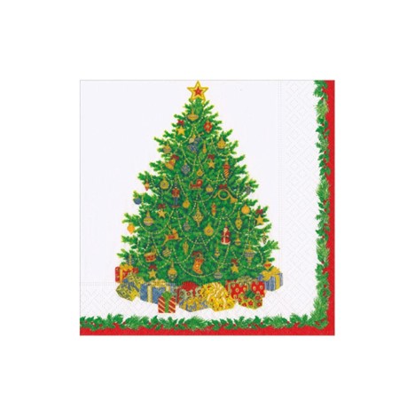 Christmas Tree cocktail napkin