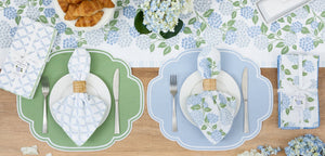 Blue Hydrangea Table Runner