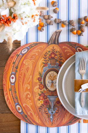 Die Cut Antique Pumpkin Placemat