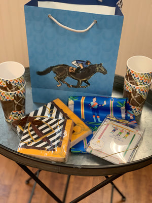 Race Horse and Horse Shoes - Gift Bag