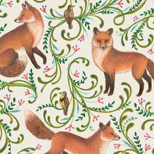 Fanciful Fox Cocktail Napkin