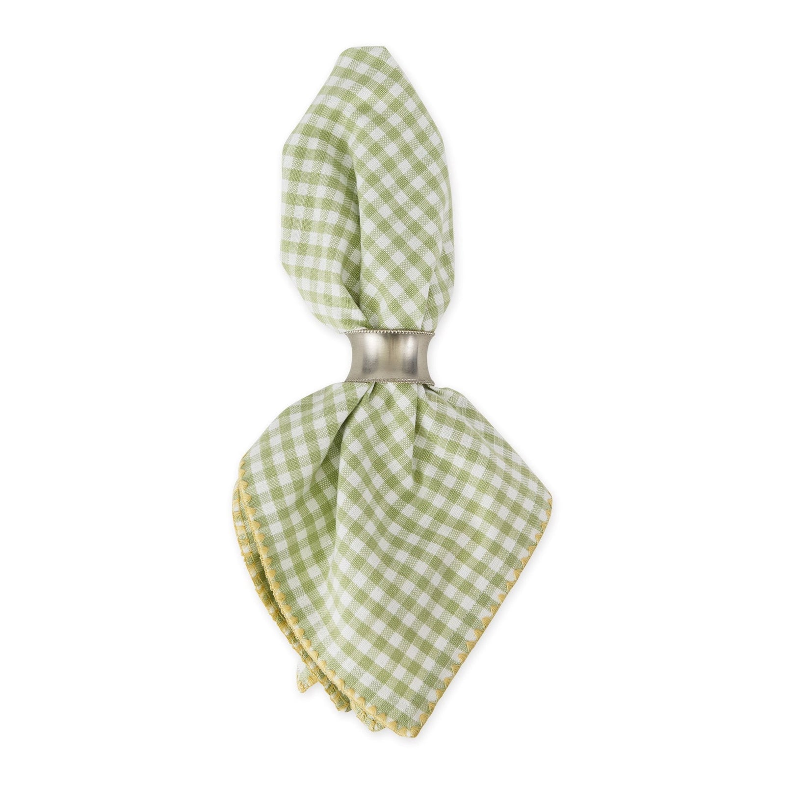 Spring Green Gingham napkin