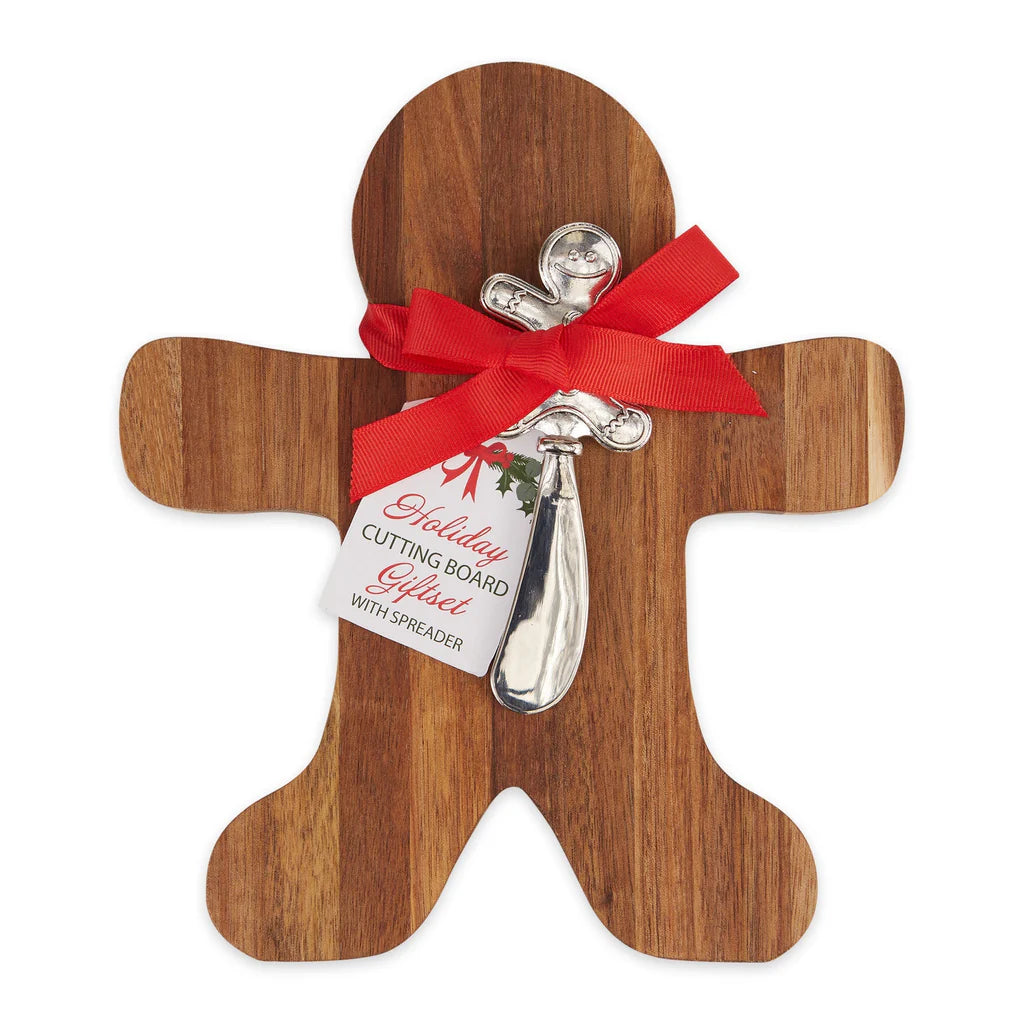 Gingerbread man cutting board set
