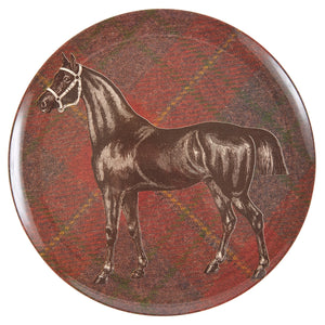 Horse Equus Tweed Side Plates Set of 4