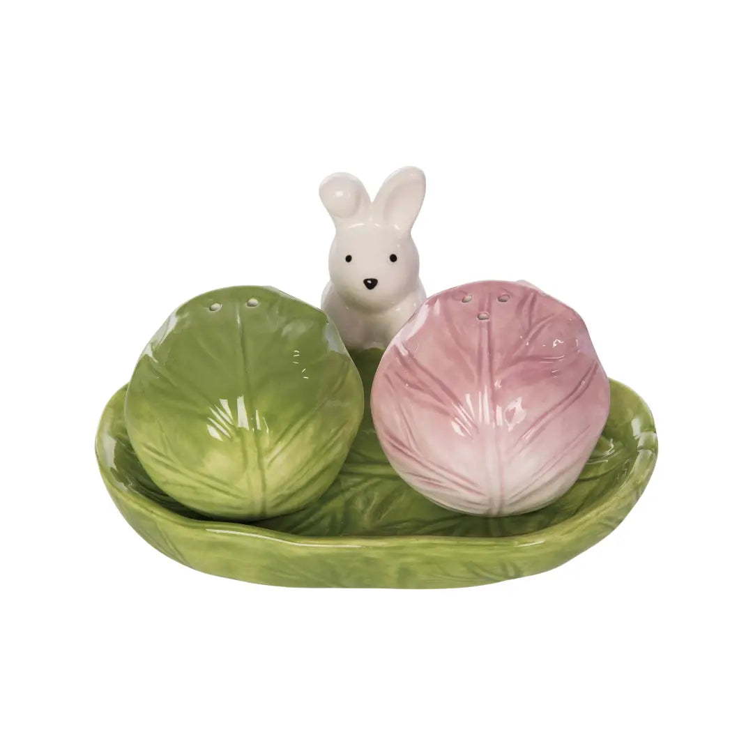 Cabbage w/Bunny S/P S/3 Easter Home Décor