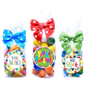Candy Bags - Motivational/Just Bec. Asst - Large - 12 Bags