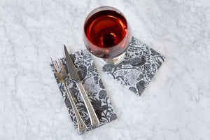 Raven Toile Cocktail Napkins