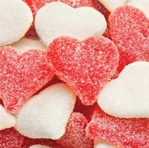 Oh Sugar Happy Valentines Day candy Red and white gummies