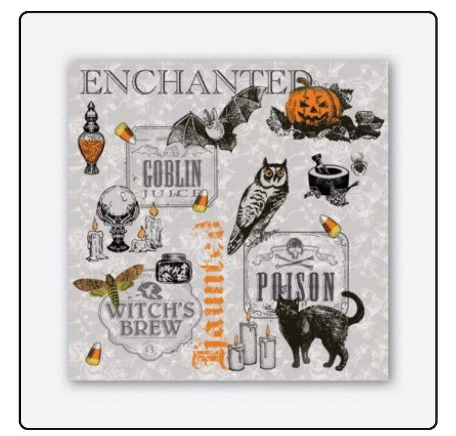 Michel Design Works Trick or Treat Cocktail Napkin