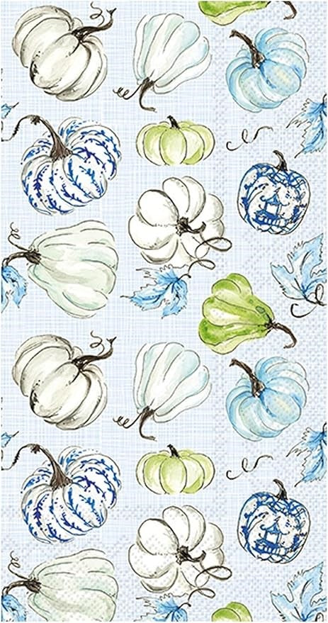 Scattered pumpkin guest napkin
