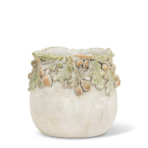 Oak Leaves & Acorns Planter: Large