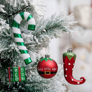 Mega Elf Christmas Ornament Bundle Set, 100 Assorted Baubles