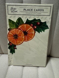 Citrus spice pomander place card