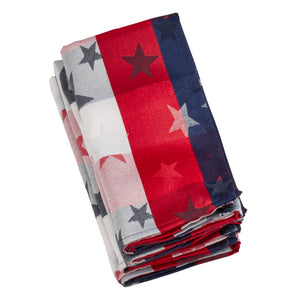 Americana Checkered Napkin: Multi / 20"