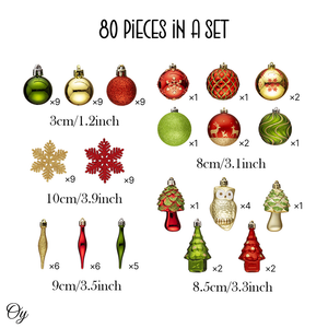 Super Large Enchanted Christmas Forest Ornament Bundle Set
