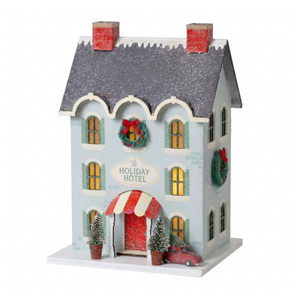 VIL1352 - Light Up Christmas Village Holiday Hotel
