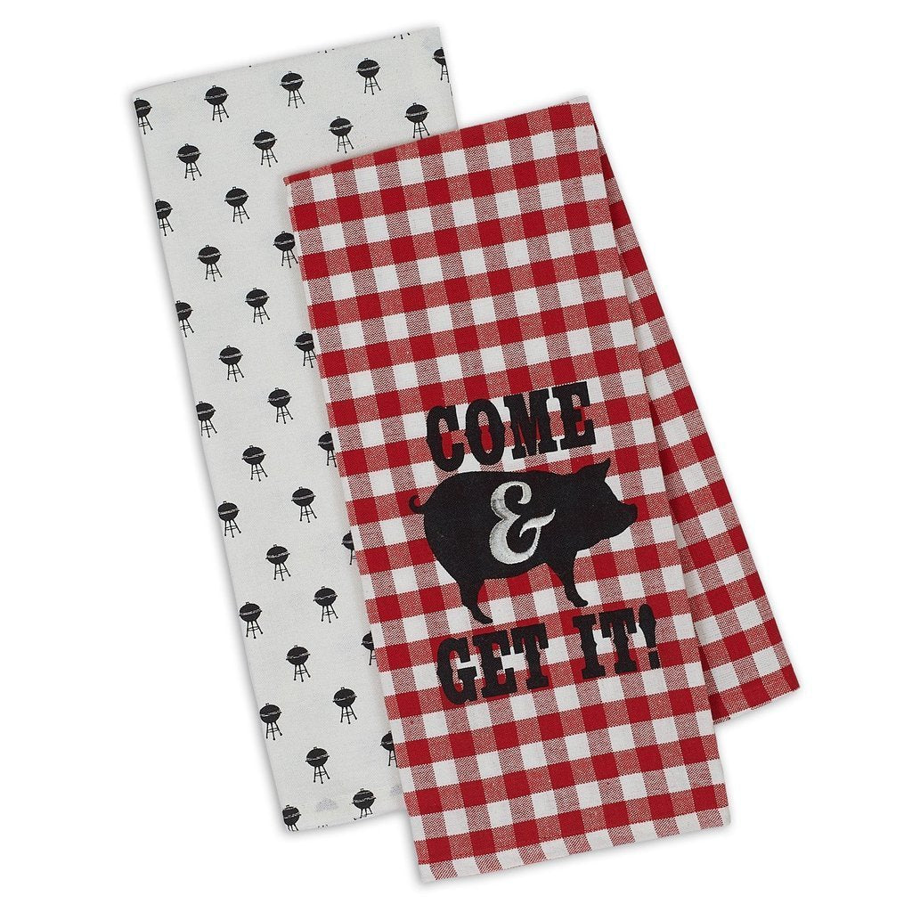 Come And Get It Dishtowel Set Of 2