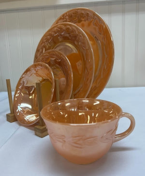Orange Vintage Tea Cup