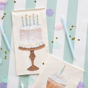 Birthday Cake Guest Napkin - pack of 16