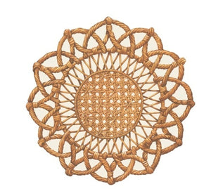Die-cut Rattan Weave Placemat - 12 Sheets