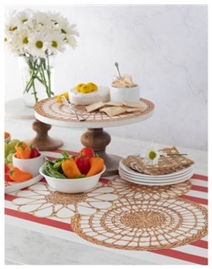 Rattan Weave Serving Papers - Pack of 12