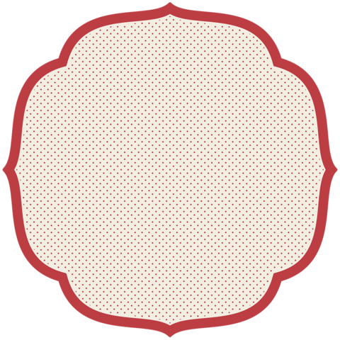 Die Cut Red Swiss Dot Placemat