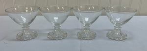 CLEAR BUBBLE GLASSES SET OF 4